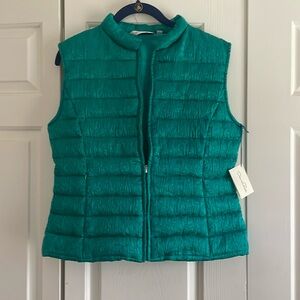 Oscan de la Renta blue vest with pockets, brand new with tags, size 4